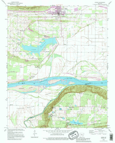 United States Geological Survey Atkins, AR (1989, 24000-Scale) digital map