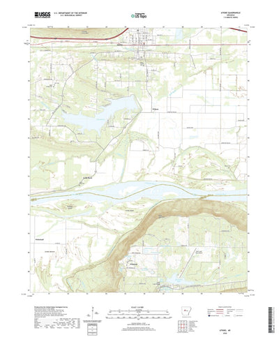 United States Geological Survey Atkins, AR (2020, 24000-Scale) digital map