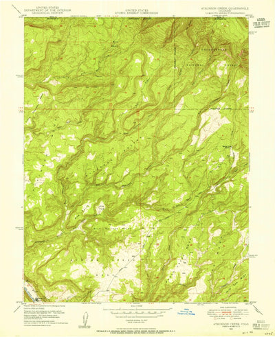 United States Geological Survey Atkinson Creek, CO (1949, 24000-Scale) digital map