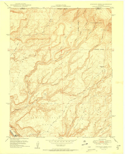 United States Geological Survey Atkinson Creek, CO (1950, 24000-Scale) digital map