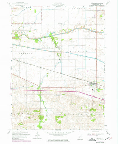 United States Geological Survey Atkinson, IL (1953, 24000-Scale) digital map