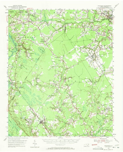 United States Geological Survey Atkinson, NC (1955, 62500-Scale) digital map