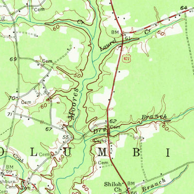 United States Geological Survey Atkinson, NC (1955, 62500-Scale) digital map