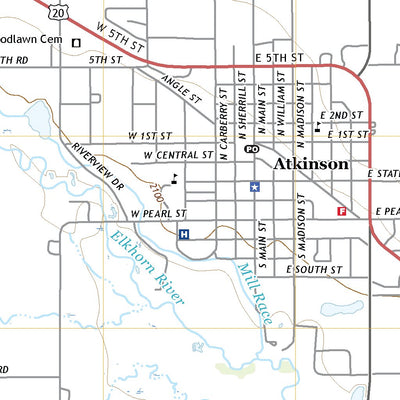 United States Geological Survey Atkinson, NE (2017, 24000-Scale) digital map