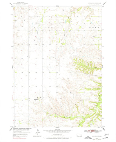 United States Geological Survey Atkinson NE, NE (1954, 24000-Scale) digital map