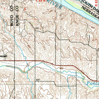 United States Geological Survey Atkinson, NE-SD (1986, 100000-Scale) digital map