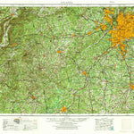 United States Geological Survey Atlanta, GA-AL (1953, 250000-Scale) digital map