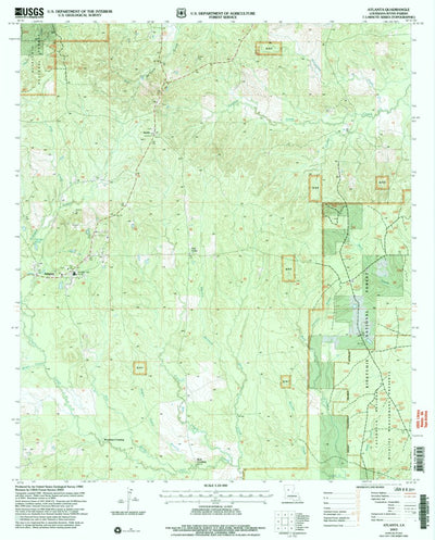 United States Geological Survey Atlanta, LA (2003, 24000-Scale) digital map