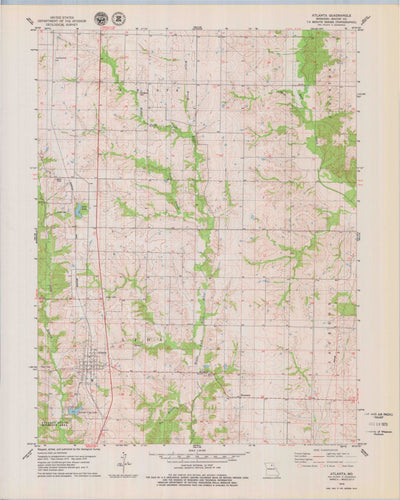 United States Geological Survey Atlanta, MO (1979, 24000-Scale) digital map