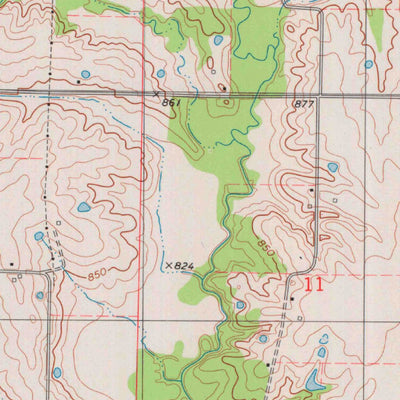 United States Geological Survey Atlanta, MO (1979, 24000-Scale) digital map