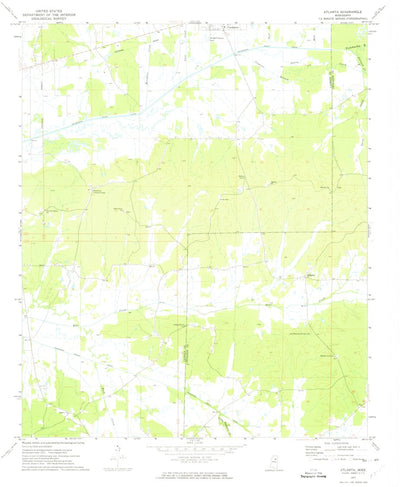 United States Geological Survey Atlanta, MS (1972, 24000-Scale) digital map