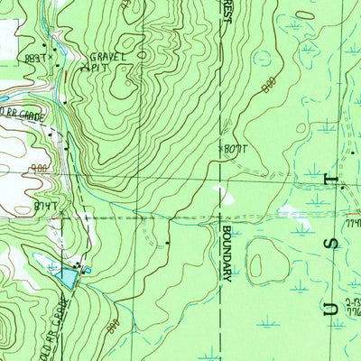 United States Geological Survey Atlanta SE, MI (1986, 24000-Scale) digital map