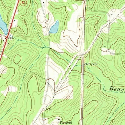 United States Geological Survey Atlanta South, TX (1969, 24000-Scale) digital map