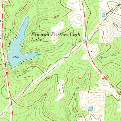 United States Geological Survey Atlanta South, TX (1969, 24000-Scale) digital map