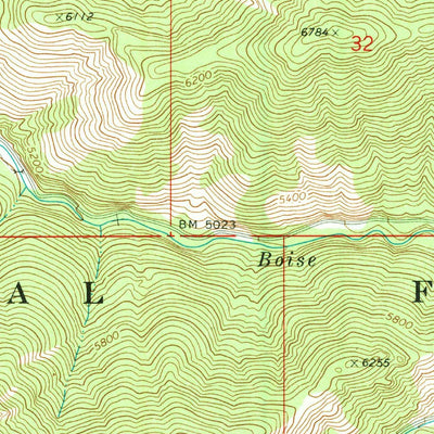 United States Geological Survey Atlanta West, ID (1972, 24000-Scale) digital map