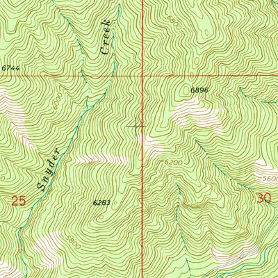 United States Geological Survey Atlanta West, ID (1972, 24000-Scale) digital map