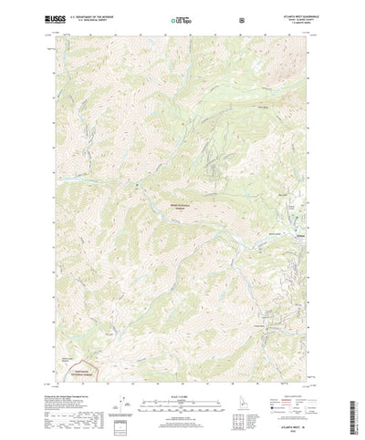 United States Geological Survey Atlanta West, ID (2020, 24000-Scale) digital map