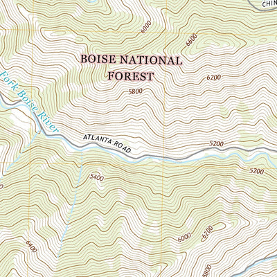 United States Geological Survey Atlanta West, ID (2020, 24000-Scale) digital map