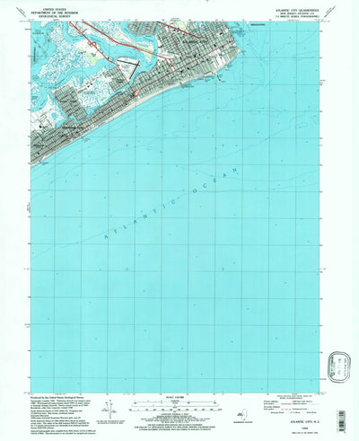 United States Geological Survey Atlantic City, NJ (1994, 24000-Scale) digital map