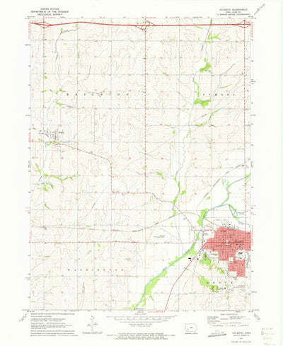 United States Geological Survey Atlantic, IA (1971, 24000-Scale) digital map