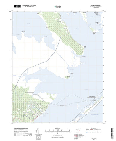United States Geological Survey Atlantic, NC (2022, 24000-Scale) digital map
