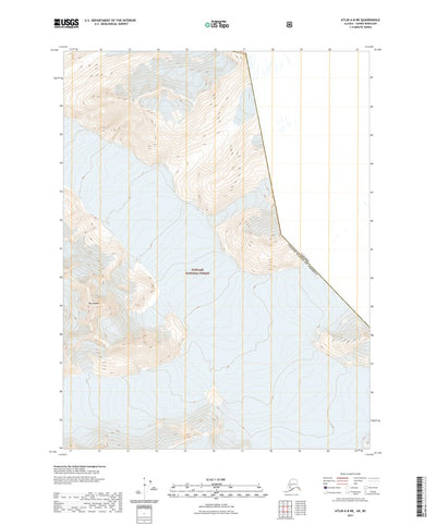 United States Geological Survey Atlin A-8 NE, AK (2021, 25000-Scale) digital map