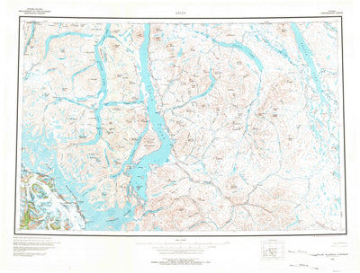 United States Geological Survey Atlin, AK (1960, 250000-Scale) digital map