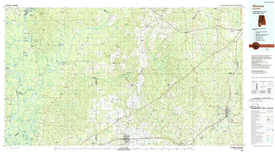 United States Geological Survey Atmore, AL (1986, 100000-Scale) digital map