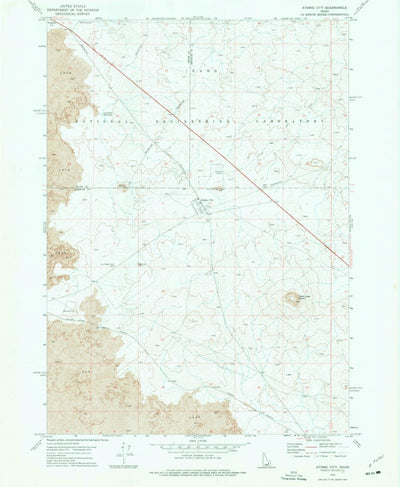 United States Geological Survey Atomic City, ID (1973, 24000-Scale) digital map