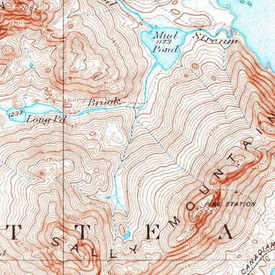 United States Geological Survey Attean, ME (1923, 62500-Scale) digital map