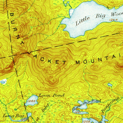 United States Geological Survey Attean, ME (1925, 62500-Scale) digital map