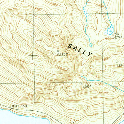 United States Geological Survey Attean Pond, ME (1989, 24000-Scale) digital map