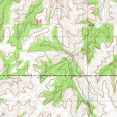 United States Geological Survey Attica, IA (1982, 24000-Scale) digital map