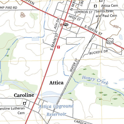 United States Geological Survey Attica, OH (2023, 24000-Scale) digital map