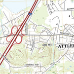 United States Geological Survey Attleboro, MA (2021, 24000-Scale) digital map