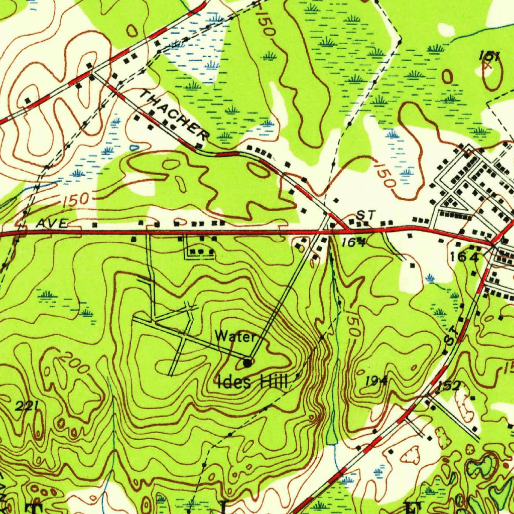 Attleboro, MA-RI (1949, 24000-Scale) Map by United States Geological ...