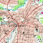 United States Geological Survey Attleboro, MA-RI (1964, 24000-Scale) digital map