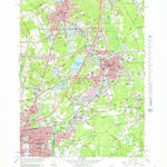 United States Geological Survey Attleboro, MA-RI (1964, 25000-Scale) digital map
