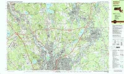 United States Geological Survey Attleboro, MA-RI (1987, 25000-Scale) digital map