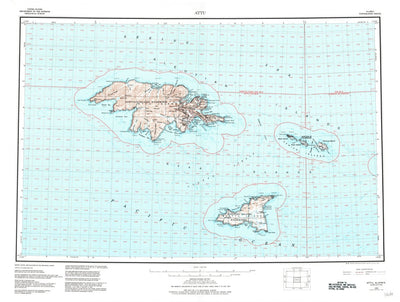 United States Geological Survey Attu, AK (1953, 250000-Scale) digital map
