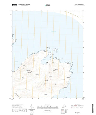 United States Geological Survey Attu C-3 NE, AK (2021, 25000-Scale) digital map