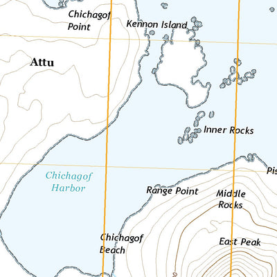United States Geological Survey Attu C-3 NE, AK (2021, 25000-Scale) digital map