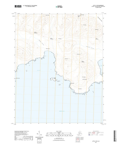 United States Geological Survey Attu C-3 SW, AK (2021, 25000-Scale) digital map