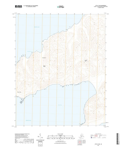 United States Geological Survey Attu C-5 NE, AK (2021, 25000-Scale) digital map
