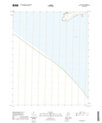 United States Geological Survey Attu C-5 SE, AK (2021, 25000-Scale) digital map