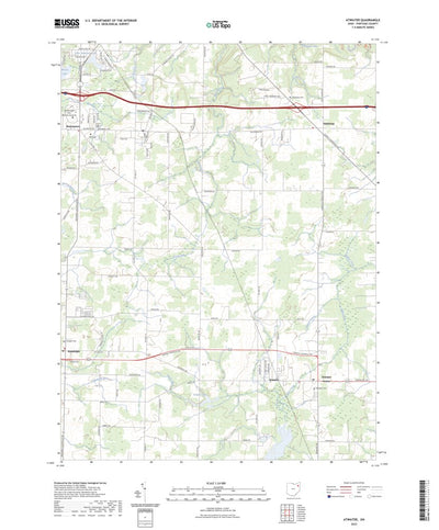 United States Geological Survey Atwater, OH (2023, 24000-Scale) digital map