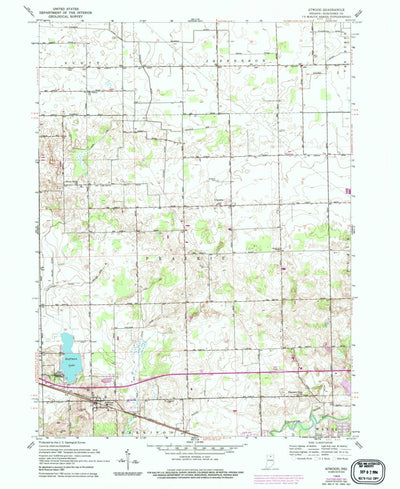 United States Geological Survey Atwood, IN (1959, 24000-Scale) digital map