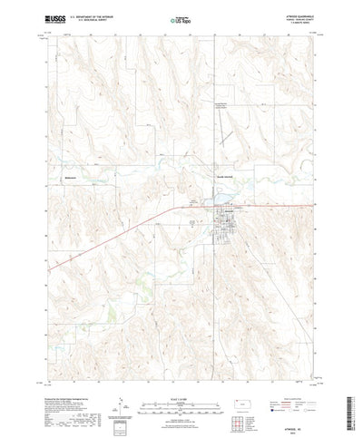 United States Geological Survey Atwood, KS (2022, 24000-Scale) digital map