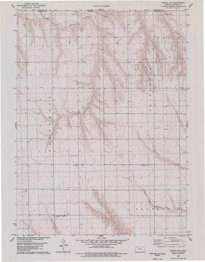 United States Geological Survey Atwood NW, KS (1978, 24000-Scale) digital map