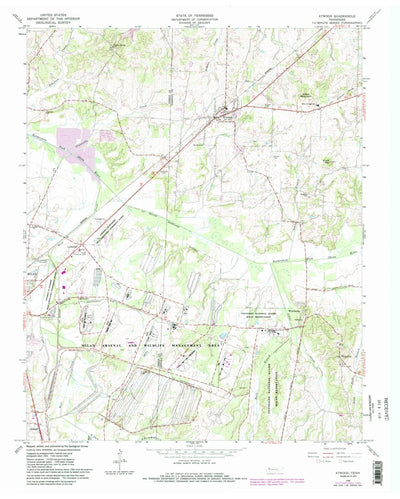 United States Geological Survey Atwood, TN (1966, 24000-Scale) digital map